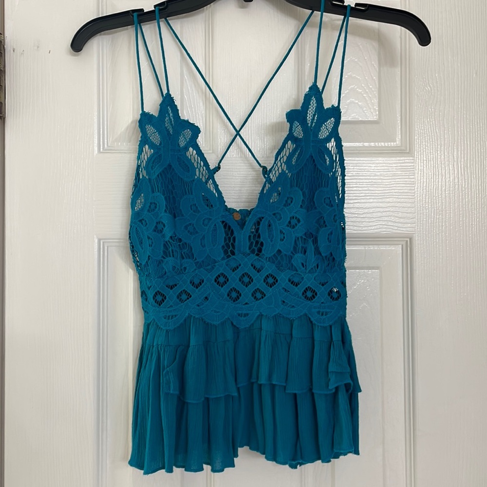Free People Adella Cami Small in Blue Turquoise